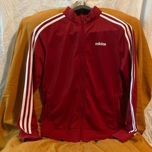 Adidas - maroon track jacket - women - m